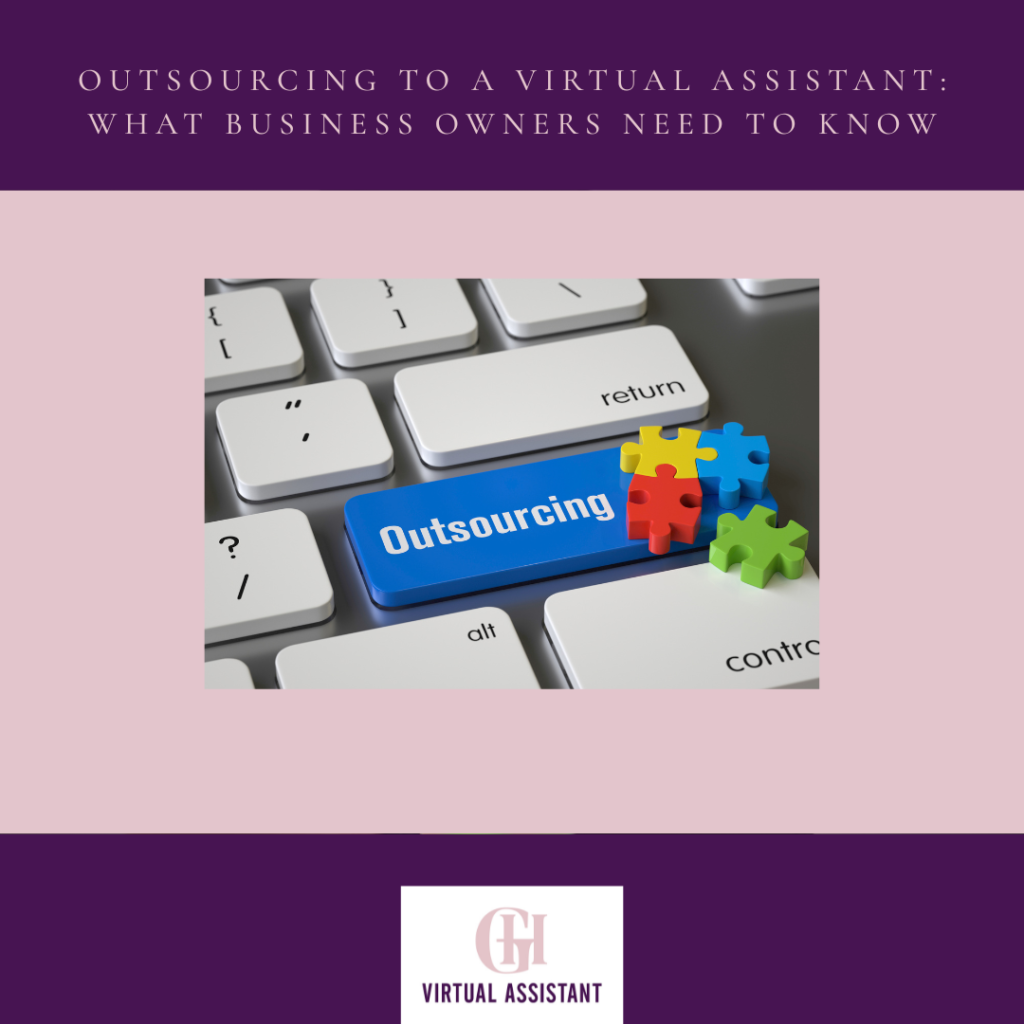 Image shows a keyboard with the word outsourcing on it. 